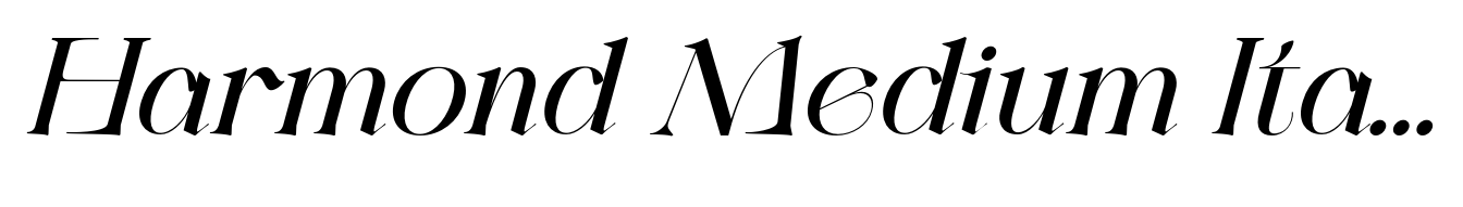 Harmond Medium Italic